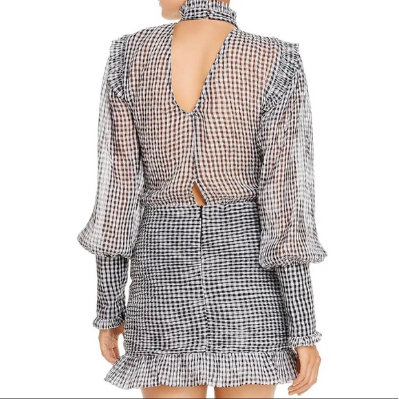 Bec + bridge - Gingham mini dress size 8 - Picture 2 of 5